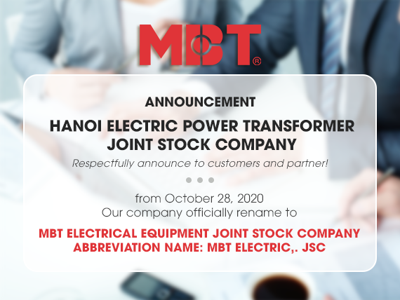 Notice of change of company name