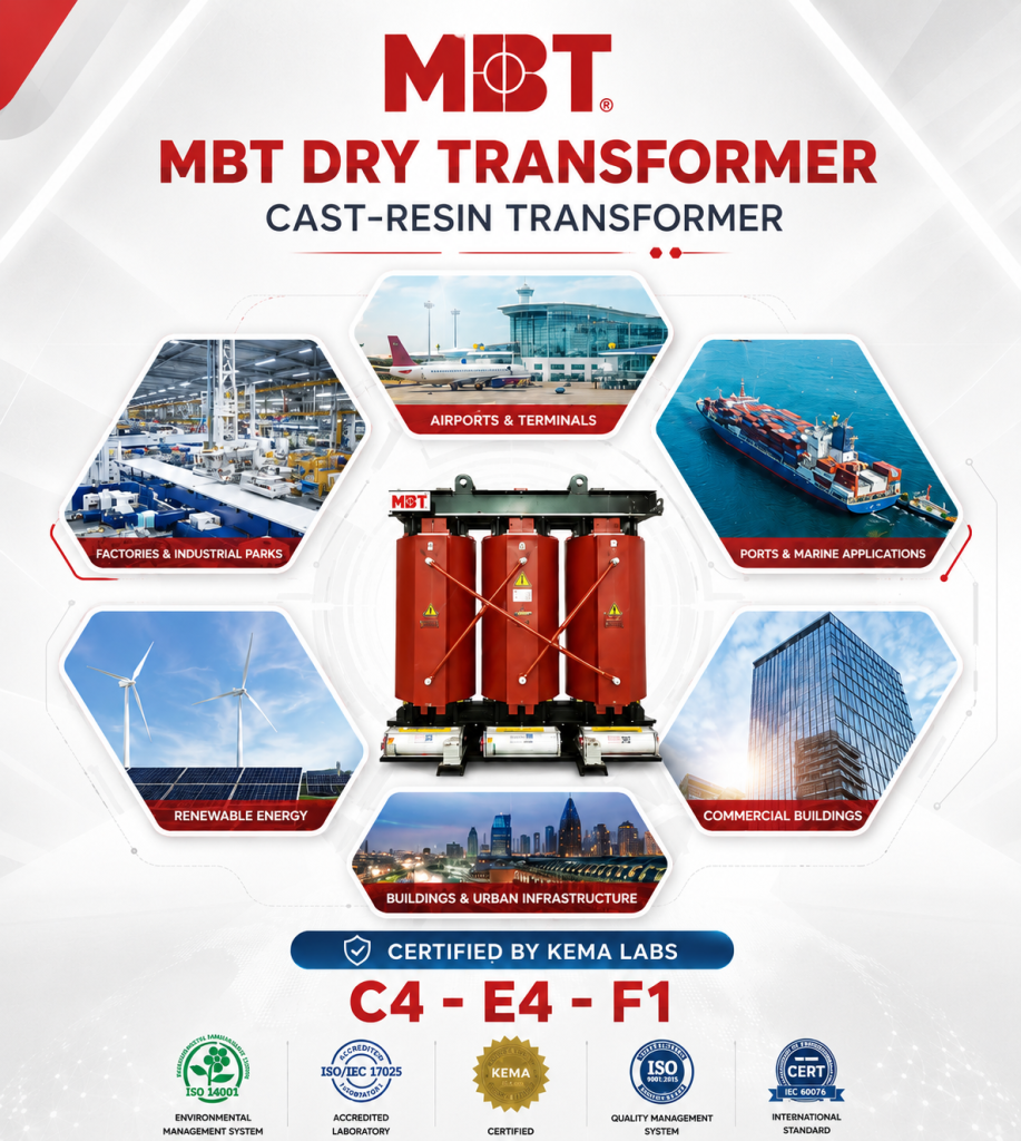 Applications of cast resin transformers