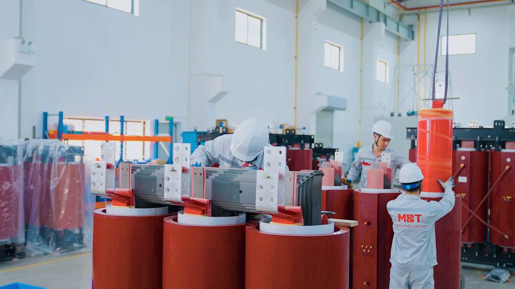 HV-LV-coil-installation-Cast-resin-transformer